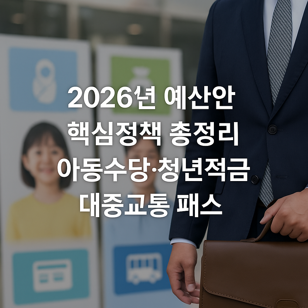 2026년 예산안 핵심정책 총정리