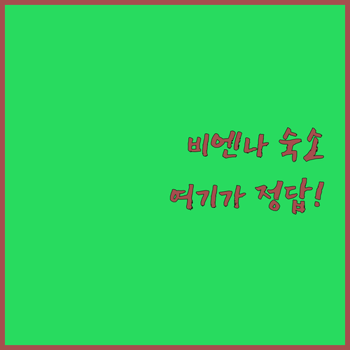 오스트리아 비엔나 쇤브룬 궁전 근처 ..