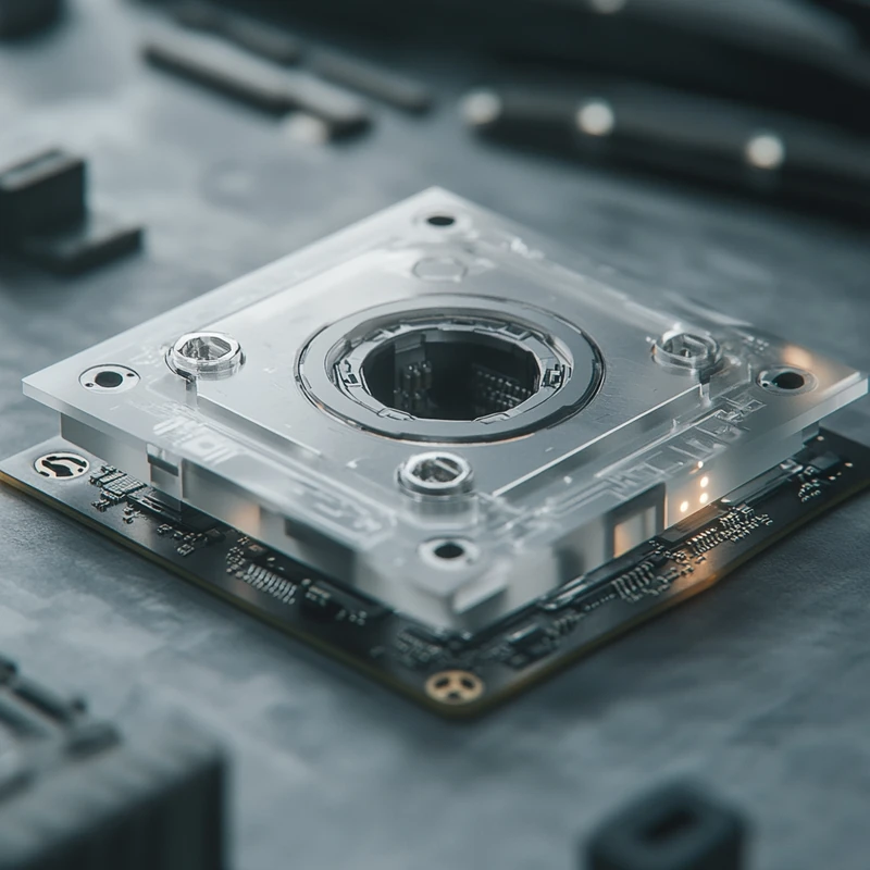 반도체 ETF 개념과 주요 회사 로고를 포함한 디자인, 기술 진보와 기업 강점을 생생하게 드러내는 산업적 미학