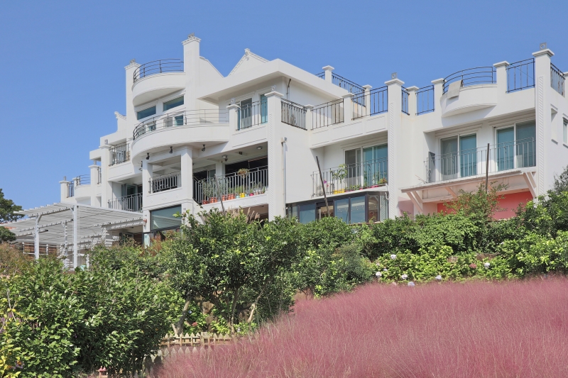 마노르블랑 건물외관 가을모습