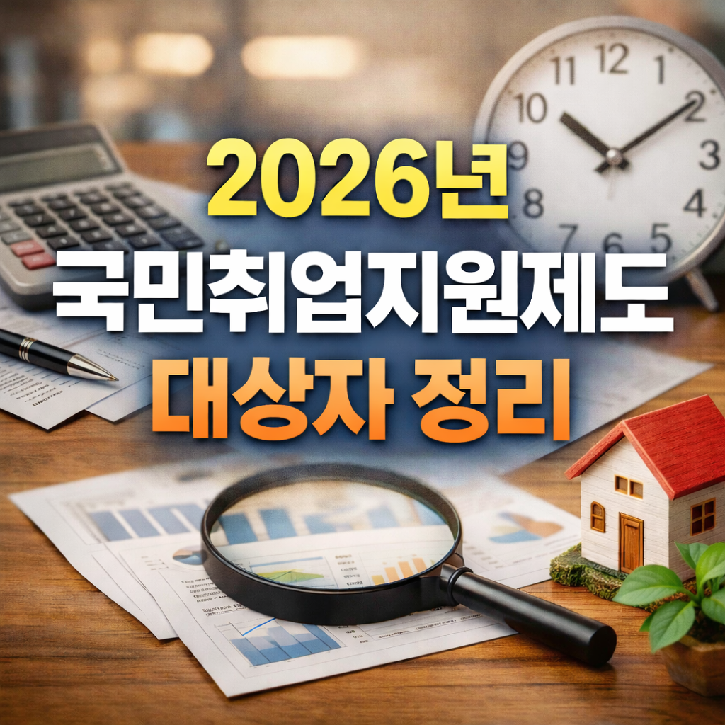 국민취업지원제도 대상자 한눈에｜2026년 공식 기준으로 확인