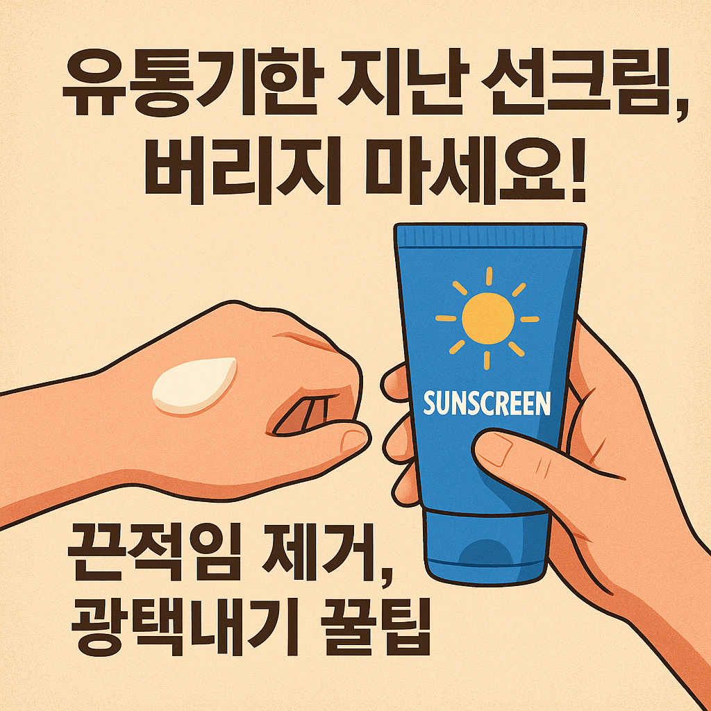 유통기한 지난 선크림 활용법