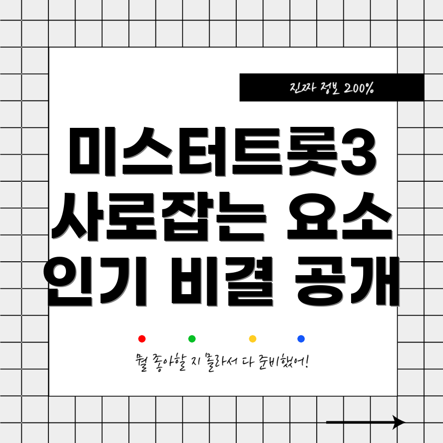 미스터트롯3의 인기 비결