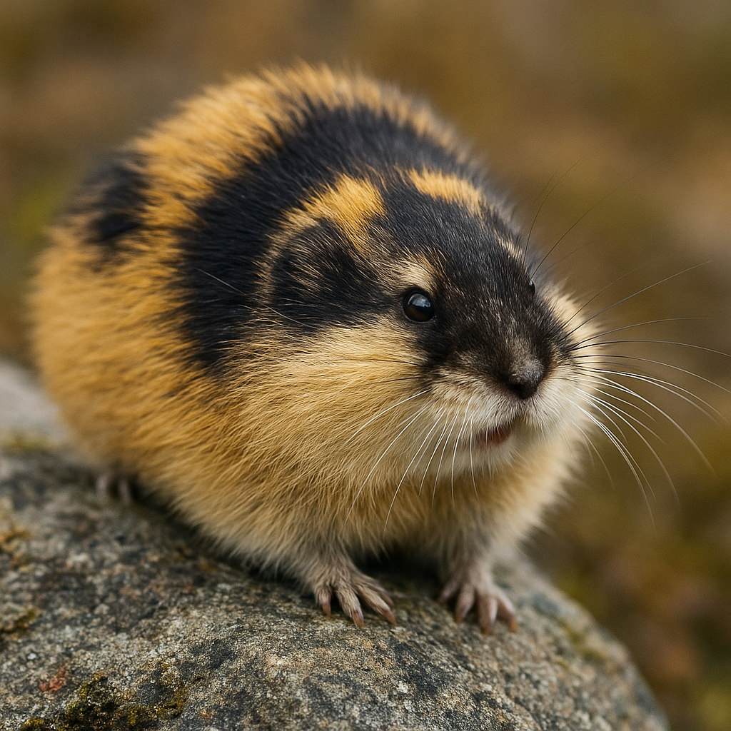 귀여운 설치류 레밍