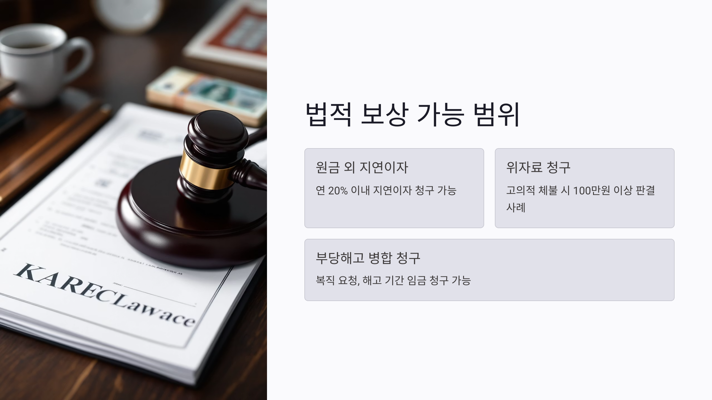 해고수당 미지급 시 받을 수 있는 법적 보상