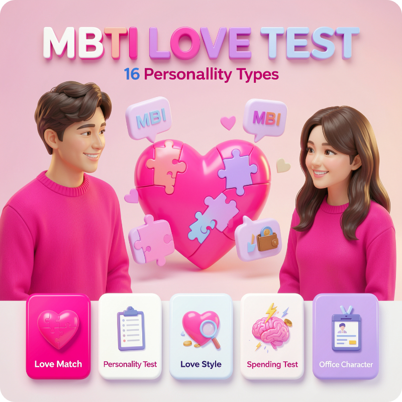 MBTI 연애 궁합 무료 테스트 이미지