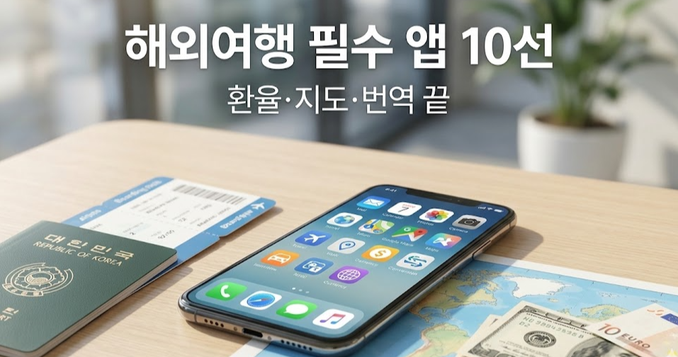 해외여행 필수 앱 10선: 환율&middot;지도&middot;번역까지 이거면 끝!