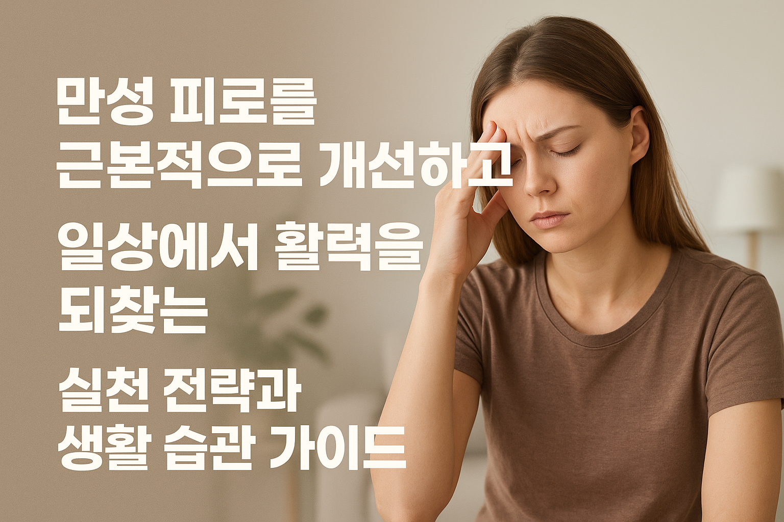 만성피로를 근본적으로 개선