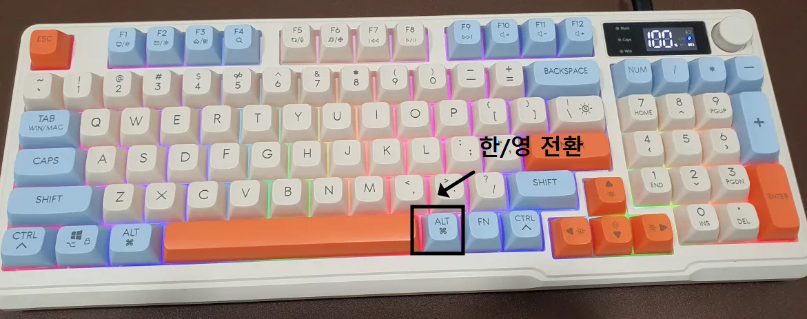 해외직구-테무-레트로-영문-키보드-ALT-한글-영어-전환-키
