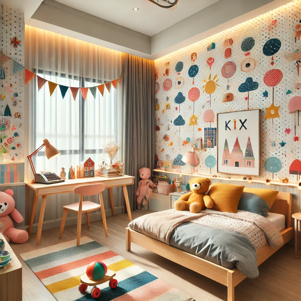 아이방 벽지 인테리어