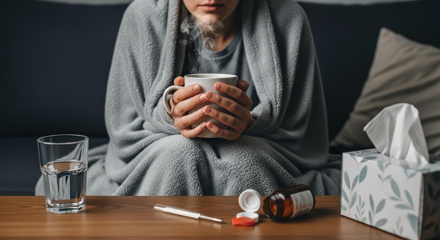 독감 증상 목 칼칼