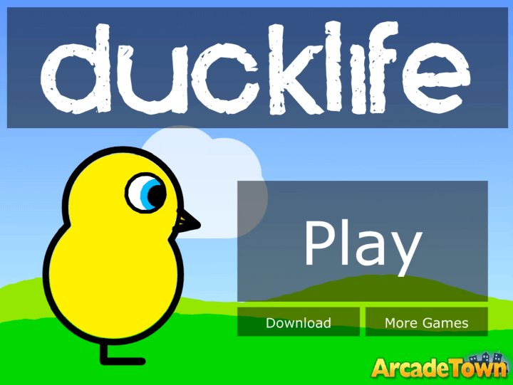 덕라이프-플래시게임-메인-화면