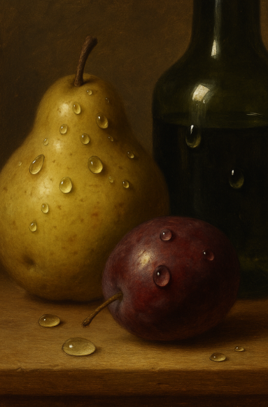 정물화 속 물방울과 표면장력