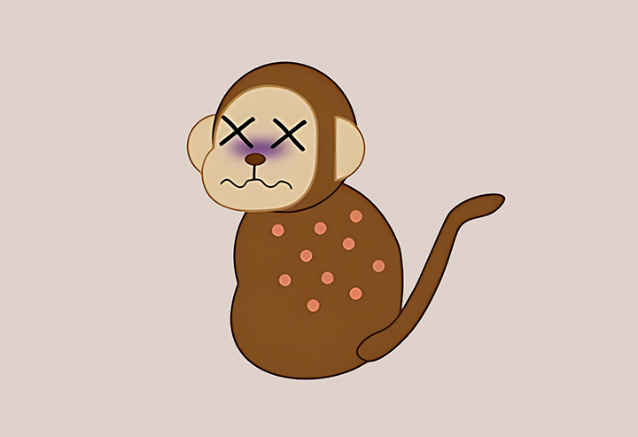 엠폭스에-전염된-원숭이