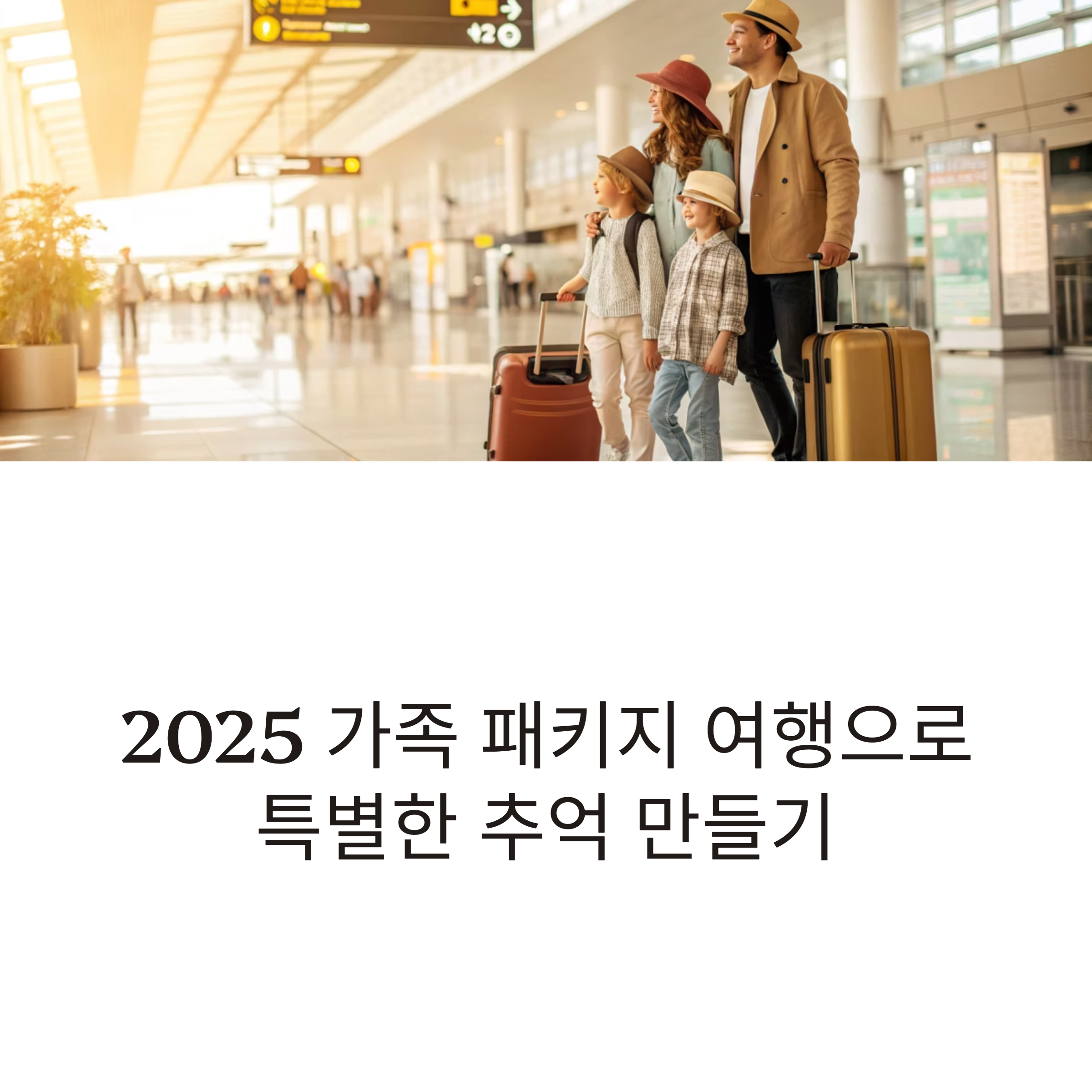 가족과 함께 떠나는 여행