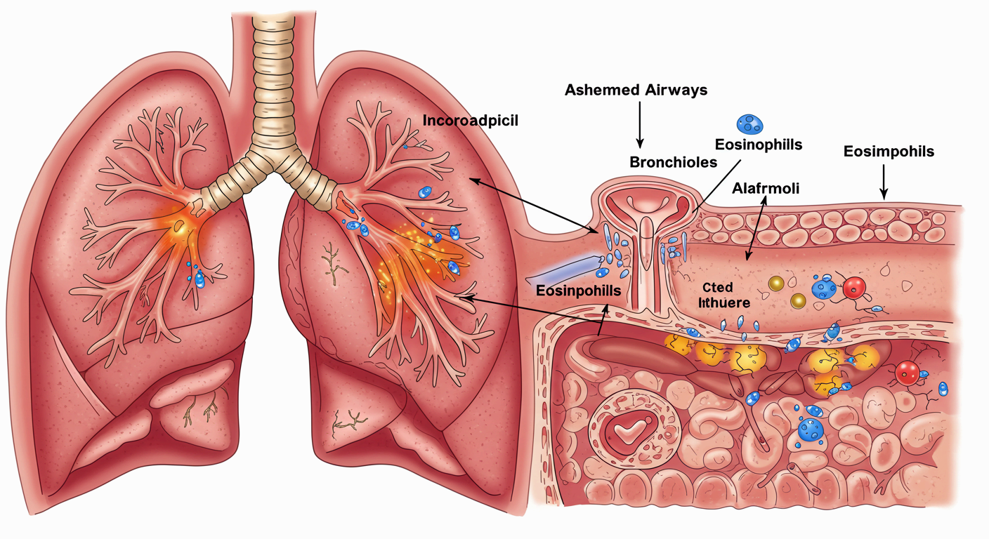 소화기 염증 질환에서도 호산구 수치가 높게 나와요