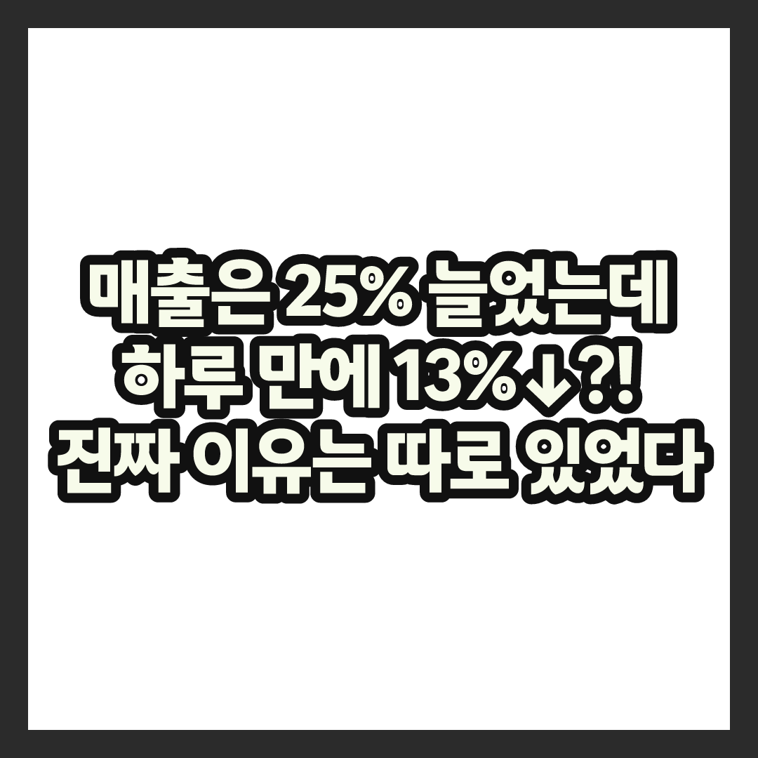 구글 주가 믿었는데, 하루 만에 13% 증발하고 결국 벌어진 일