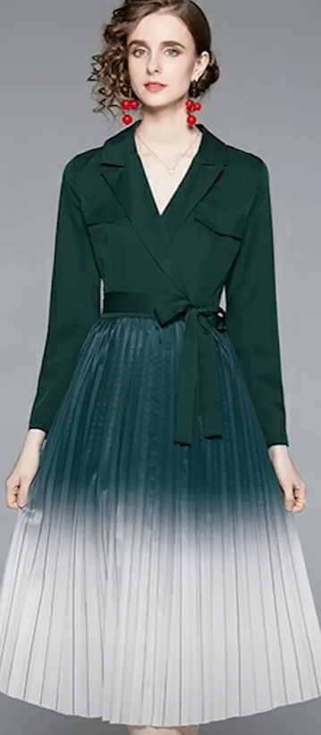 그라데이션-디자인의-초록드레스