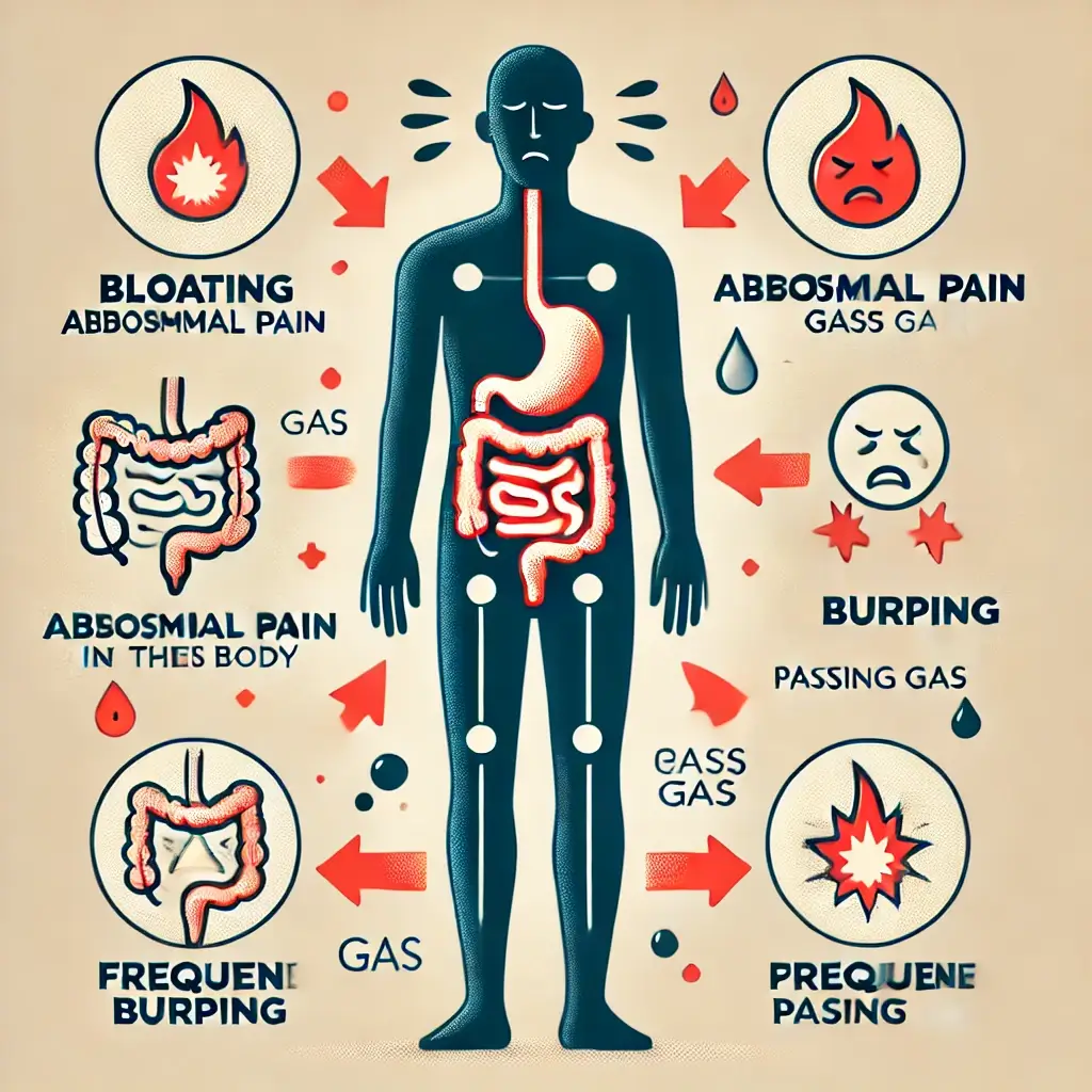 배에 가스 찰 때 나타나는 증상