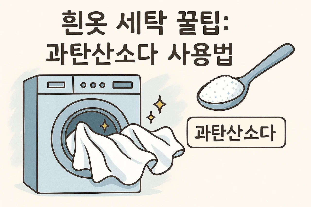 흰옷 세탁할 때 과탄산소다 넣어도 될까?