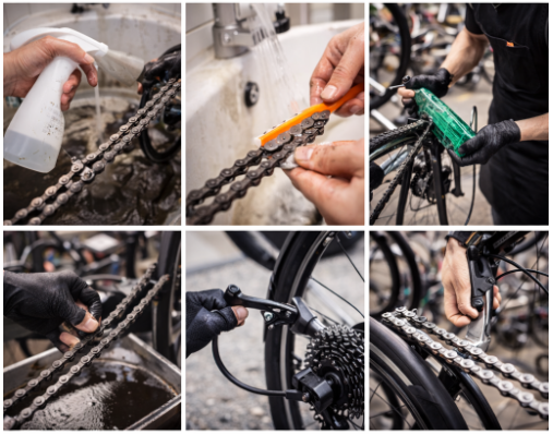 자전거 체인 청소