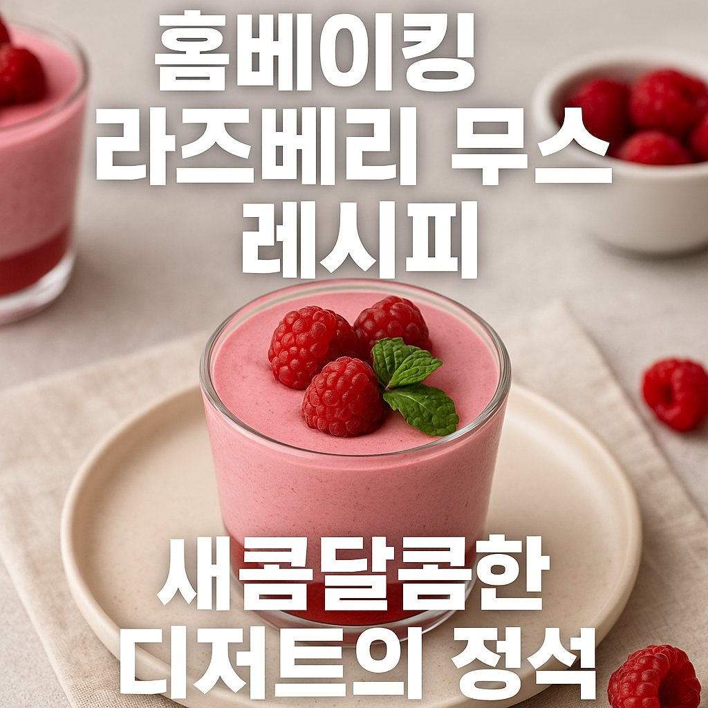 라즈베리 무스 레시피