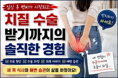 치질 수술 경험