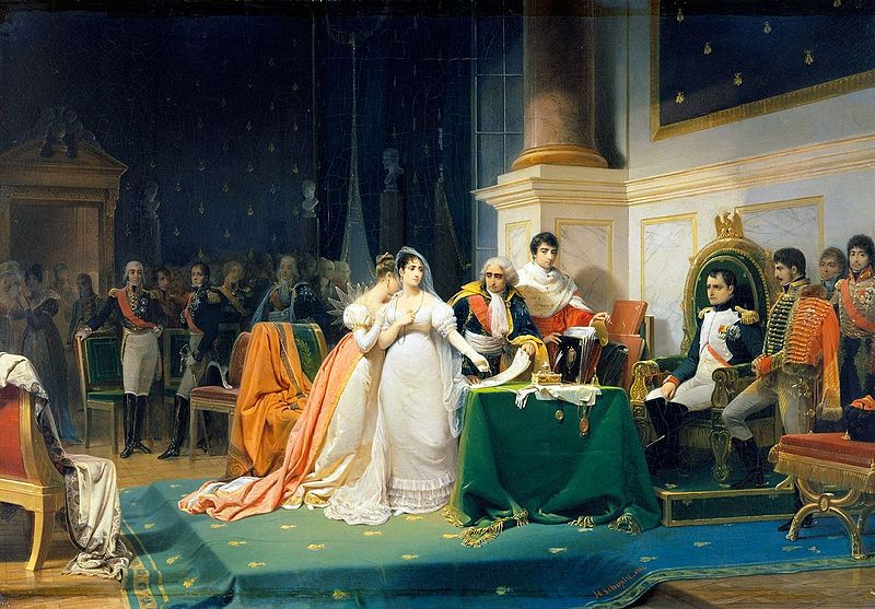 The divorce of Empress Joséphine and Emperor Napoleon