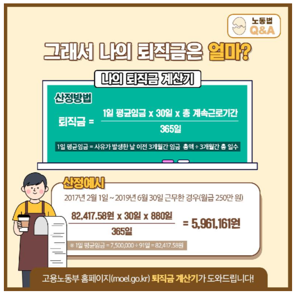퇴직금 계산방법