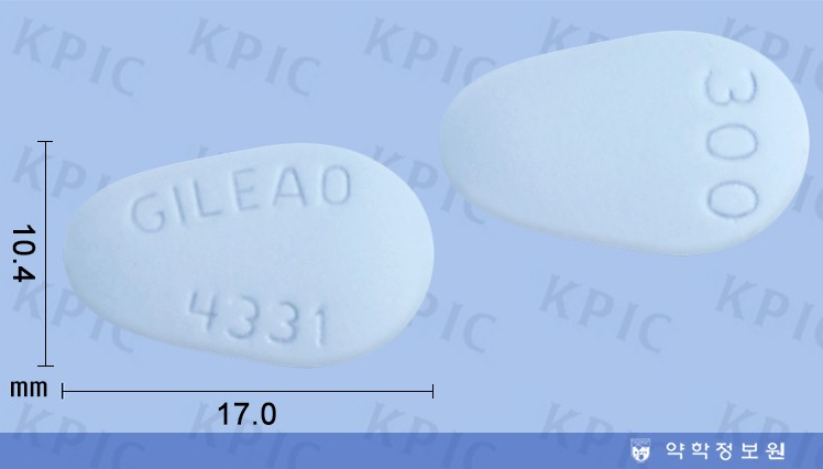 비리어드정(테노포비르디소프록실푸마르산염): 효능, 사용법, 주의사항 및 부작용