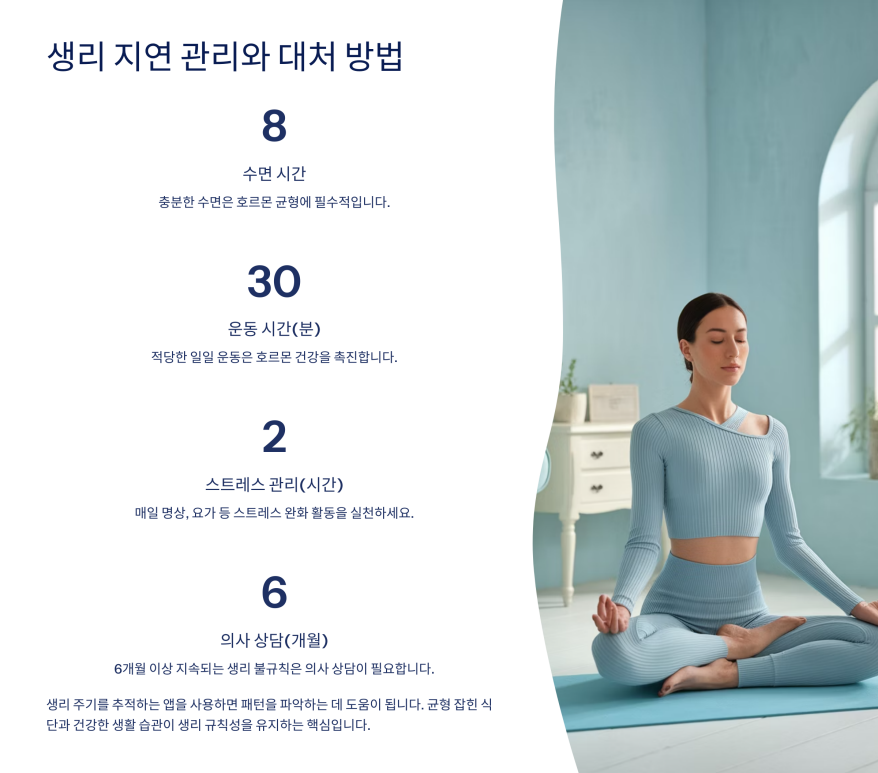 생리 늦어질 때 8