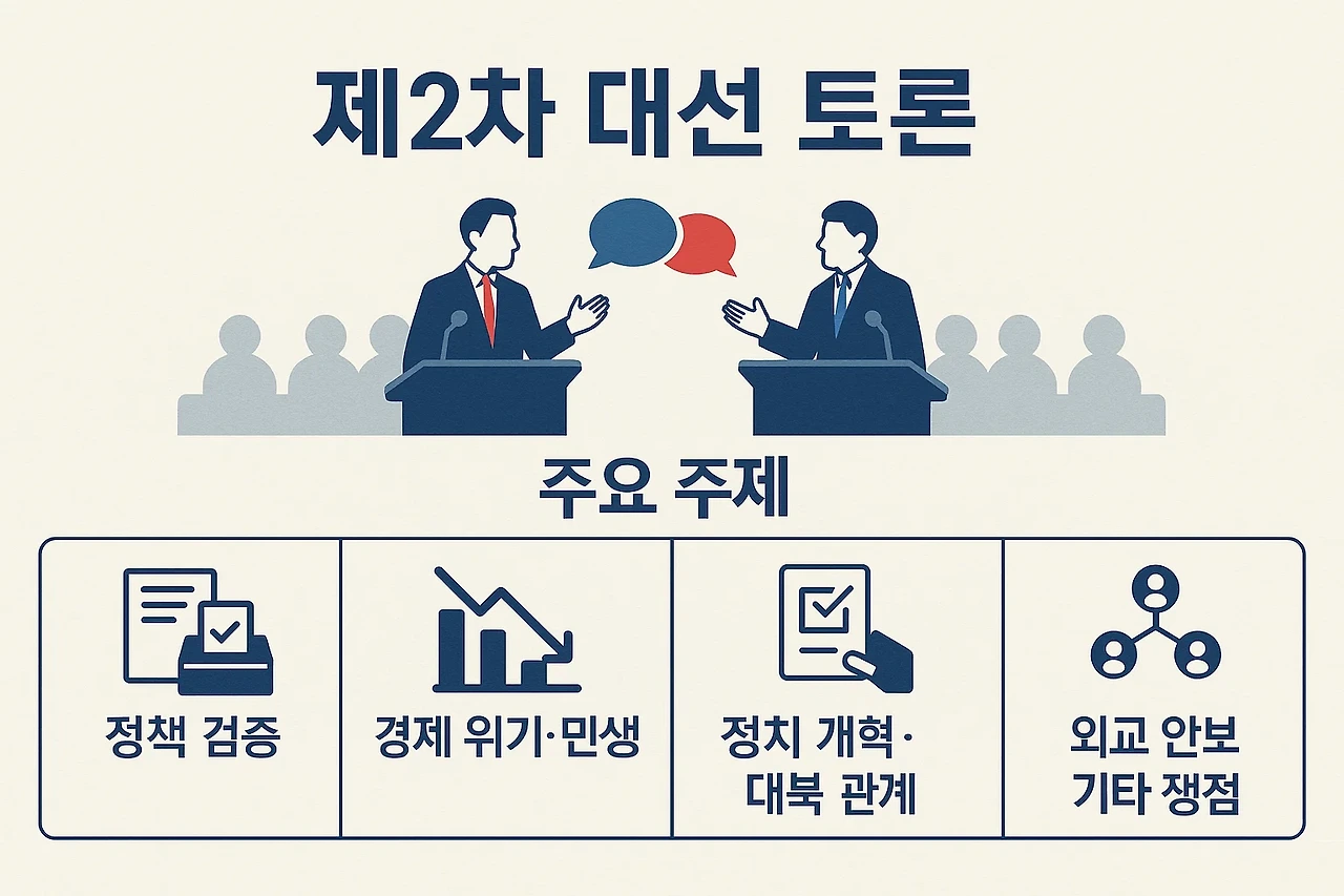2025년 2차 대선 TV토론 총정리｜후보 발언·논란·핵심 이슈 정리