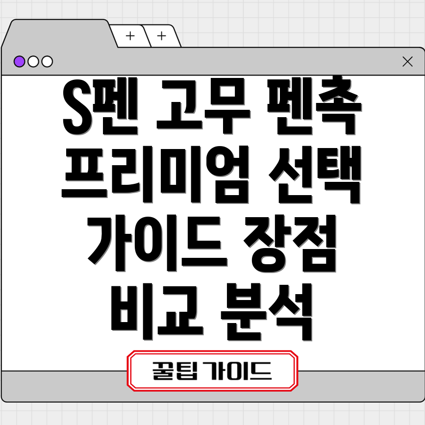 S펜고무펜촉프리미엄선택가이드장점비교분석팁