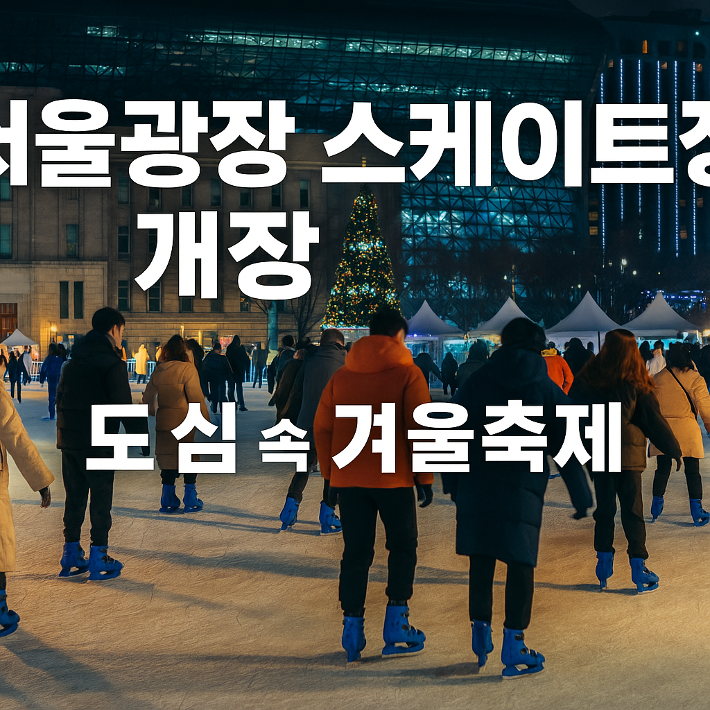 2025 서울광장 스케이트장 개장일·이용요금 총정리|올겨울 첫 스케이트는 여기서!