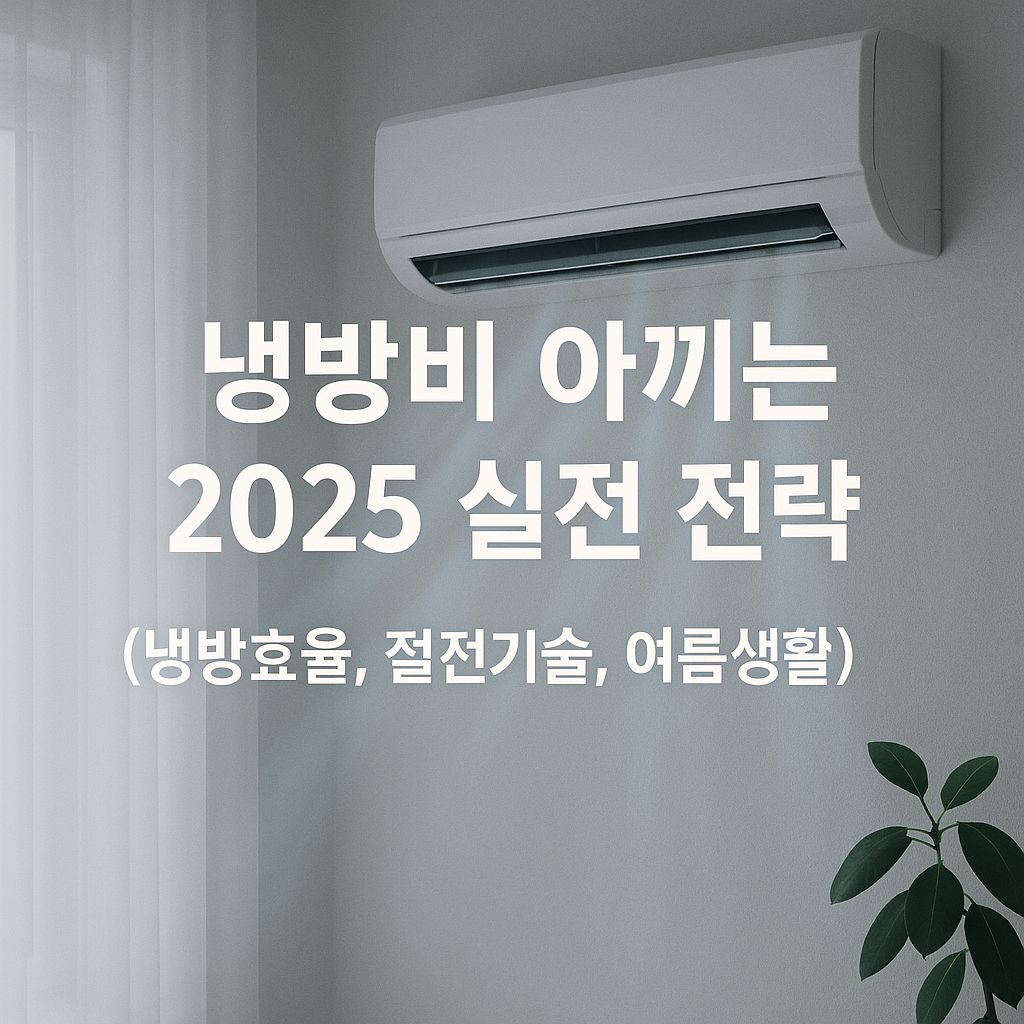 냉방비 아끼는 2025 실전 전략 (냉방효율, 절전기술, 여름생활)