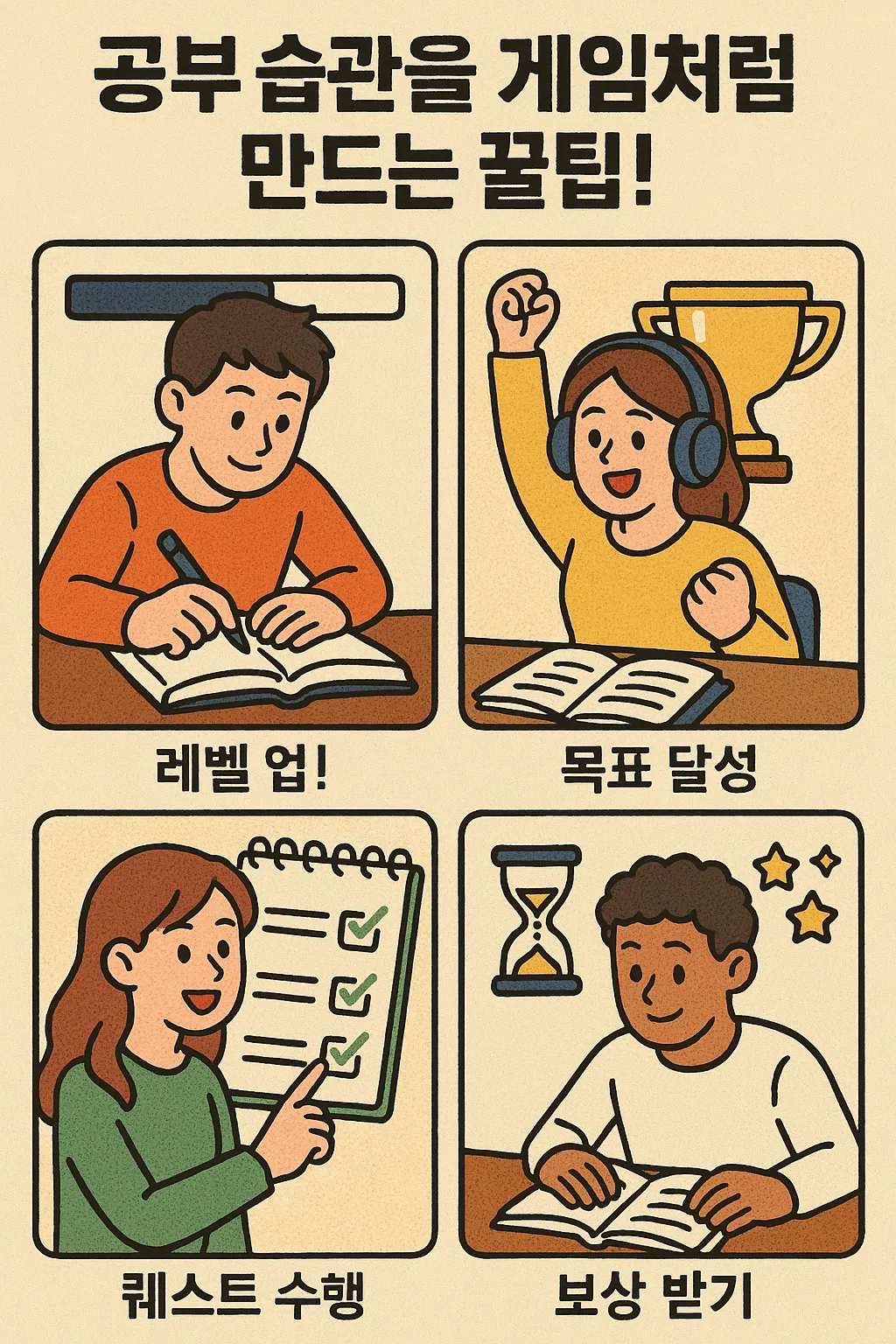 공부가 게임처럼 재밌어지는 비법