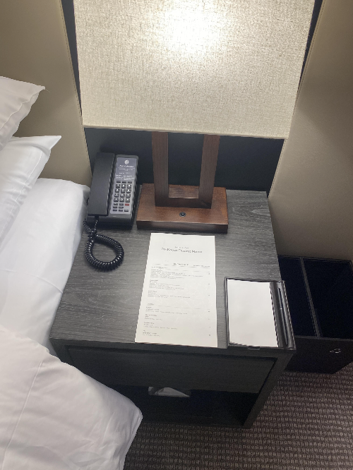 대전 오노마 호텔 룸서비스 메뉴