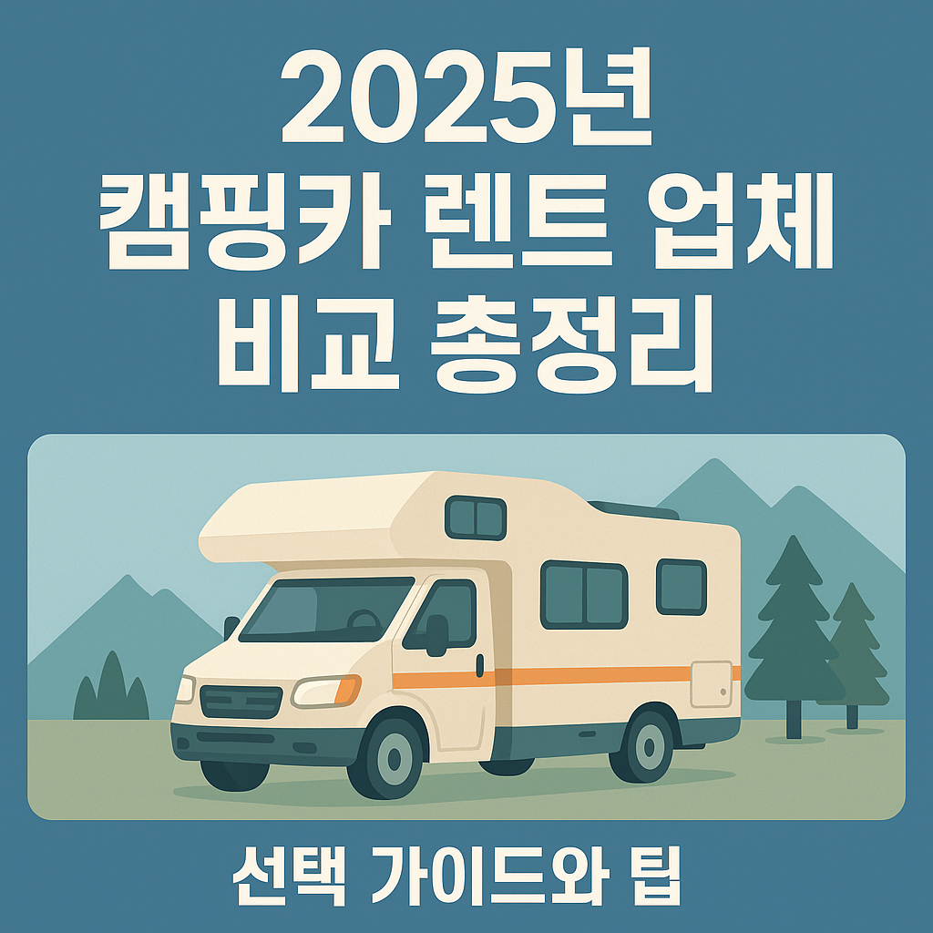 2025년 캠핑카 렌트 업체 비교 총정리 (선택 가이드와 팁) 관련 사진