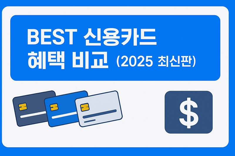 신용카드 혜택 비교 - 2025년 소비 트렌드 맞춤 BEST 추천 가이드