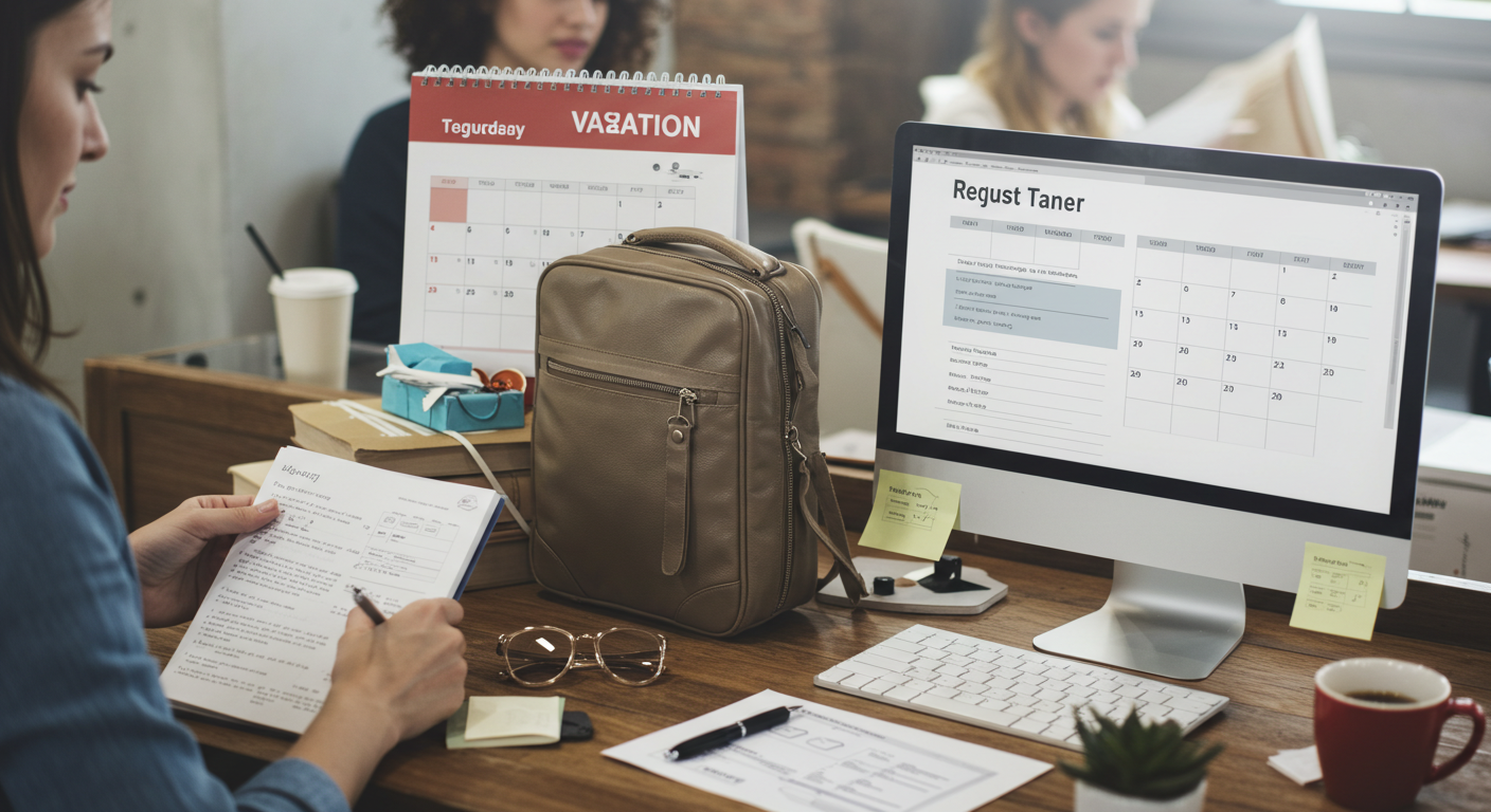 연차휴가 결정하는 모습