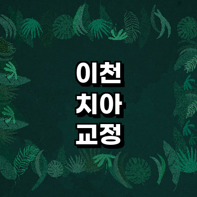 이천시 교정 치과