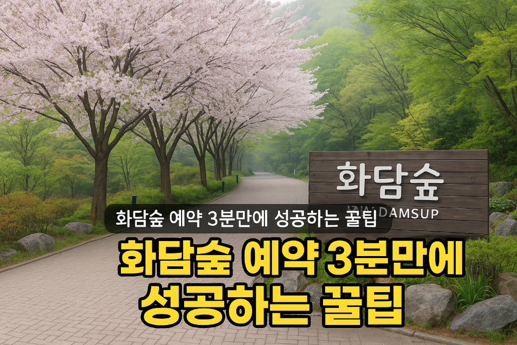 화담숲 예약 3분만에 성공하는 꿀팁