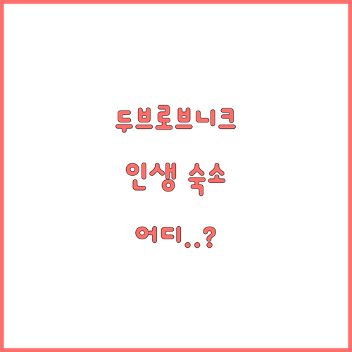 두브로브니크 숙소 추천 및 유형별 장..