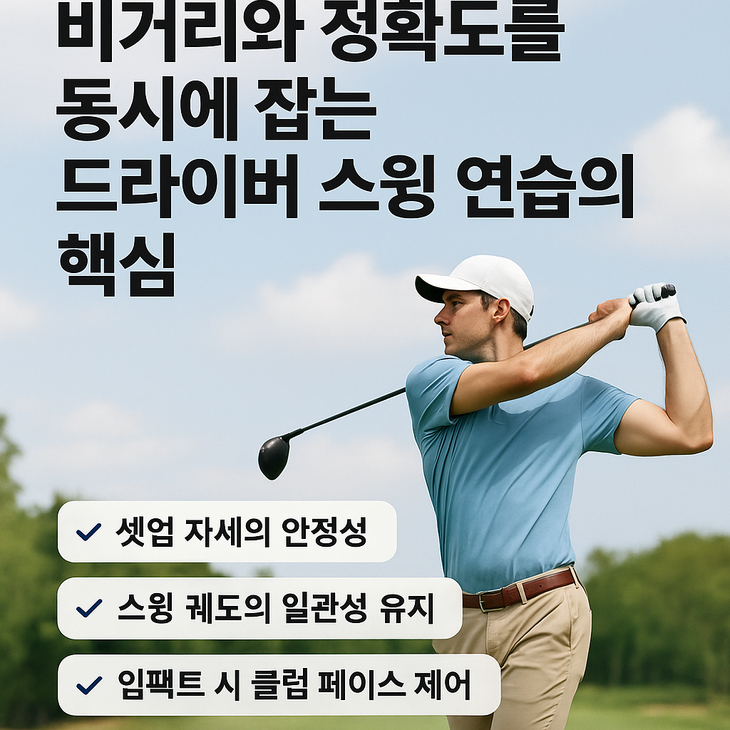 비거리와 정확도를 동시에 잡는 드라이버 스윙 연습의 핵심 사진