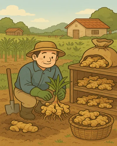 생강 수확 시기 및 보관 방법1