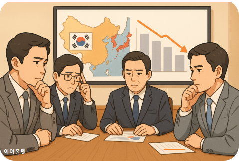 삼중 압박 속 고민하는 한국 정부