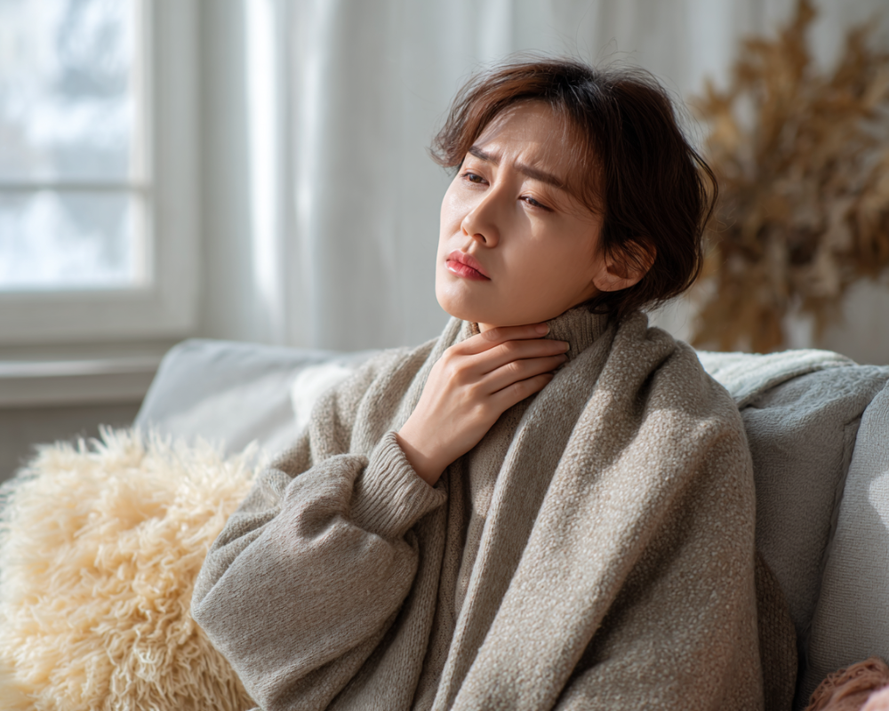 목감기, 인후통, 감기차, 생강차, 호흡기면역