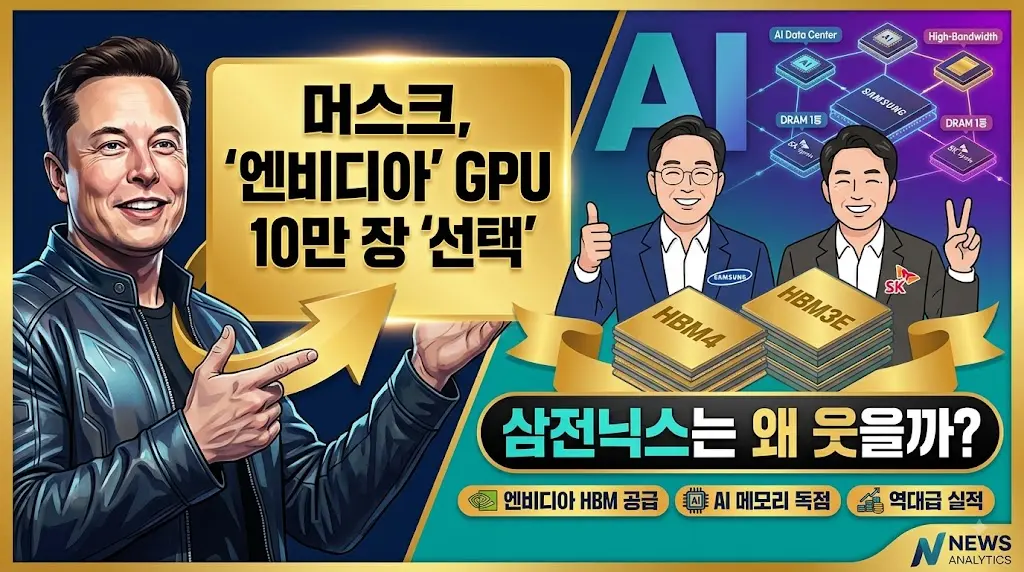머스크 엔비디아 GPU 10만장 선택 이미지