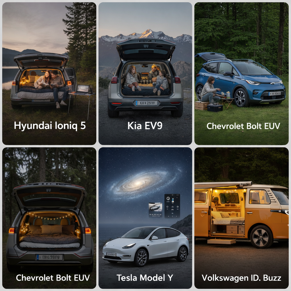 전기차 차박 가능한 차종 TOP5