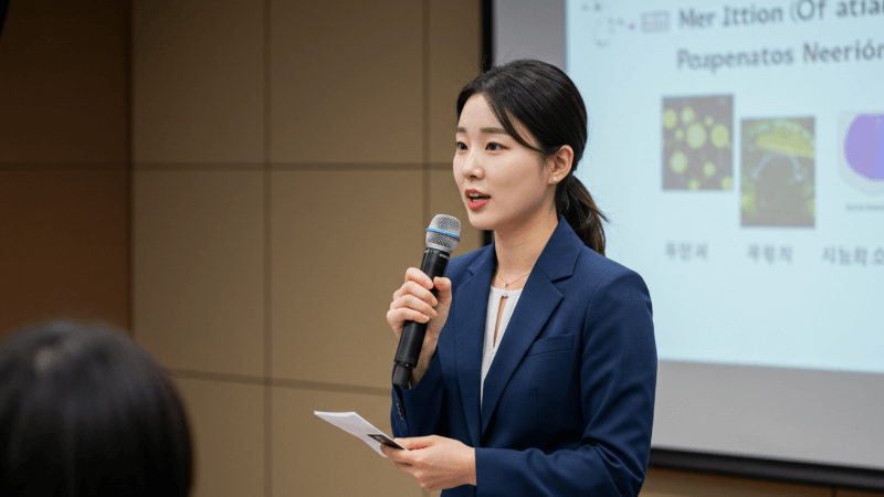 발표 강의 연설 시 마이크 사용법